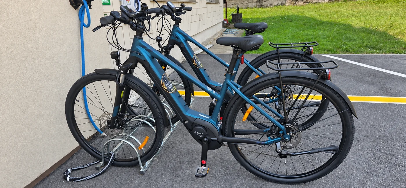 The two electric bicycles supported by EmpowerHER