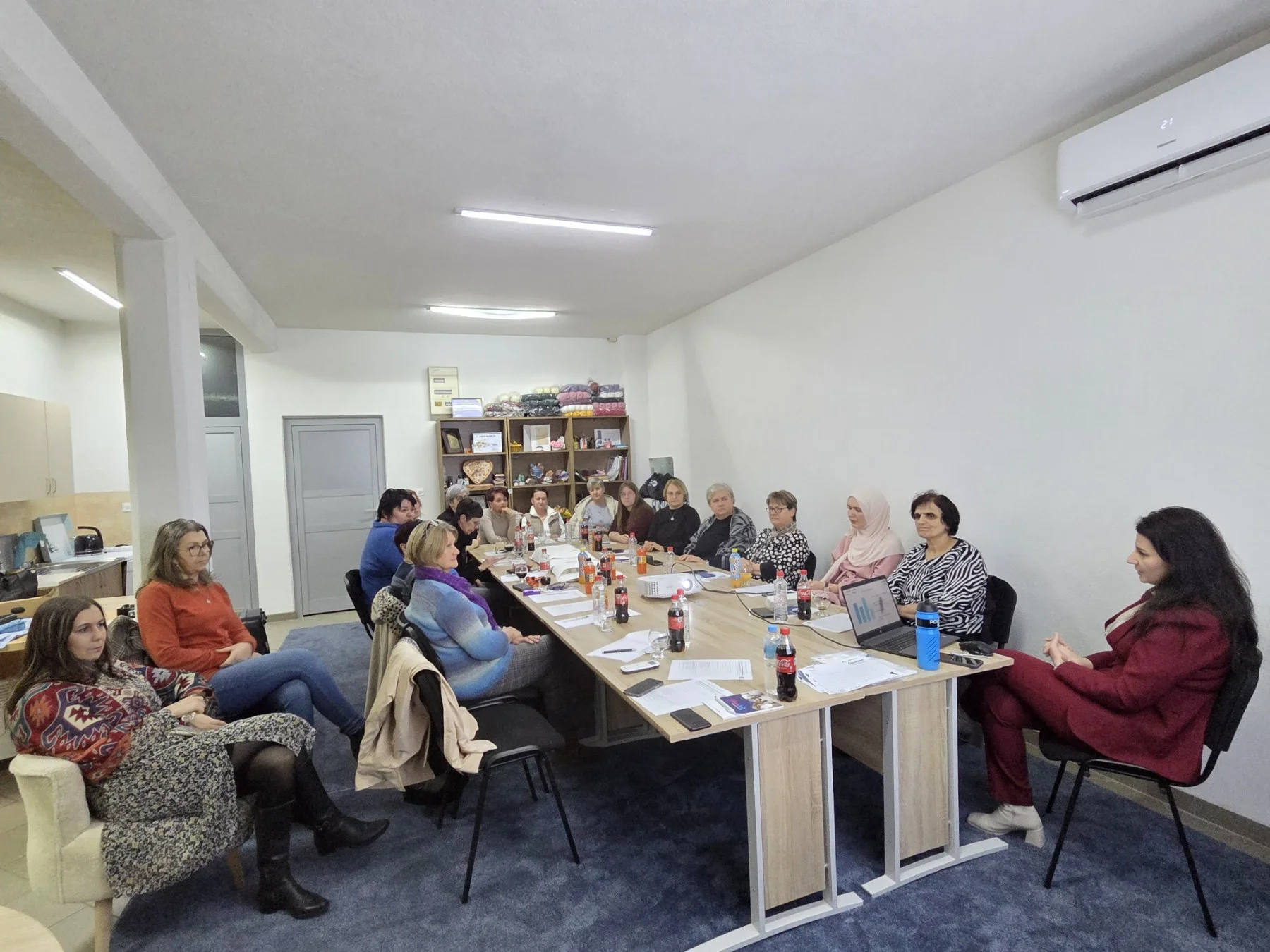 Participants at the financial literacy session in Konjic