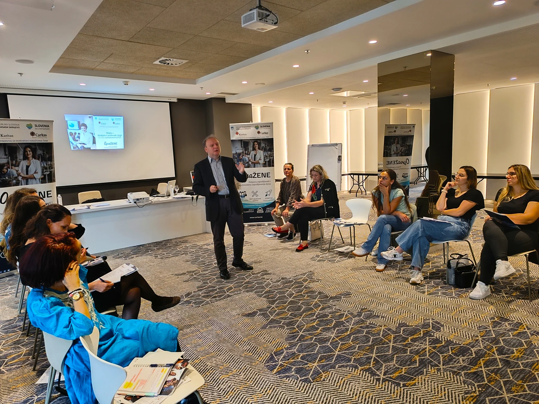 Group discussion at the Visoko business bootcamp